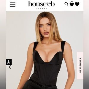 House of cb black corset